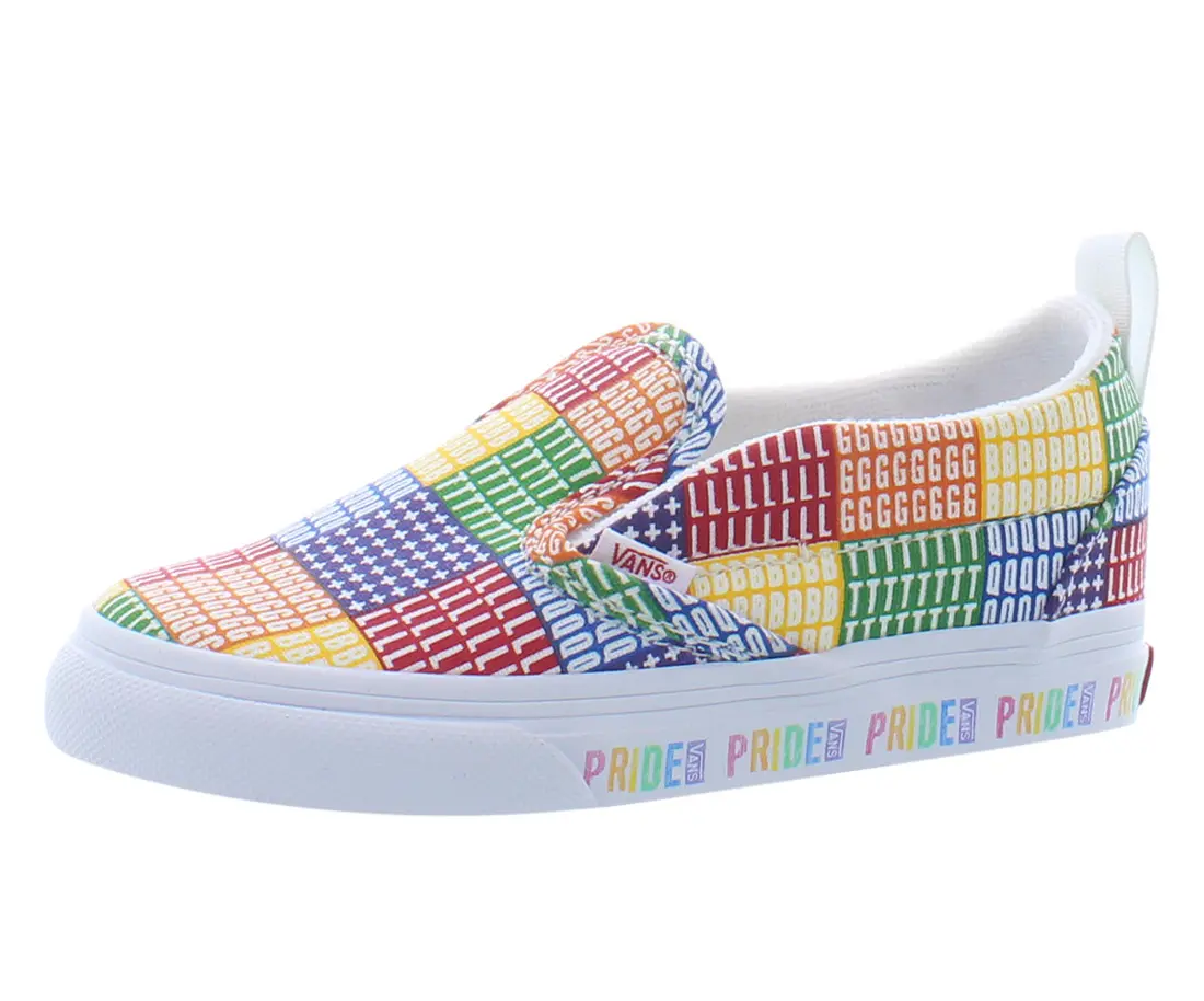 VANS Toddler Boys' Classic Geometric Checkerboard Canvas Slip-On Sneakers - Toddler Sizes, Casual Sporty Style, Pull-On Ease, Playful Kids' Sports Footwear