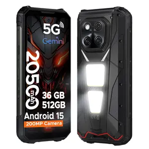 DOOGEE V Max LR 5G Rugged Smartphone with 40M Laser Ranging,36GB+512GB,200MP+32MP Camera,20500mAh/45W,MTK 7300 Rugged Phone,6.78" FHD+120Hz,1200LM Dual Camping Lights,Waterproof/WiFi6E/NFC/Widevine L1