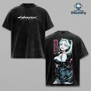 Rebecca – Cyberpunk- Edgerunners Anime Retro Unisex T-Shirt, Hoodie, Oversized Unisex Anime Merch, Soft Cotton Streetwear Clothes, Unisex Manga Apparel, Gift for Anime Fans, Christmas Gift