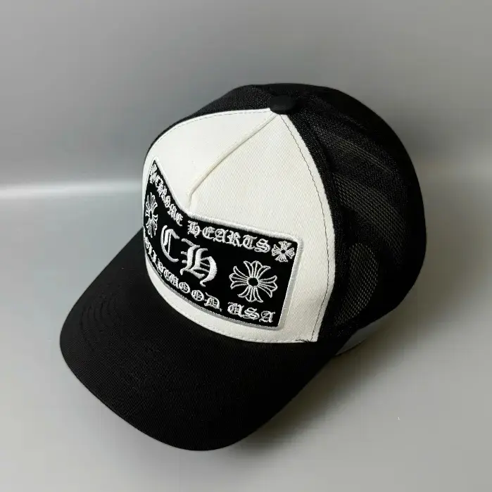 Chrome Hearts Men's Collectible Trucker Cap - Breathable Mesh Back, Adjustable Sports Accessory Baseball Hat