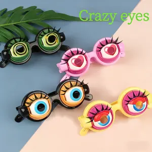 Fun and quirky glasses, suitable for children, creative prank toy, Easter, Christmas, and birthday gift, novelty and funny gadget, game accessory, suitable for party supplies.