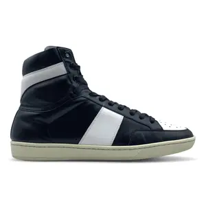 Saint Laurent SL/10H Sneaker High Black White Pre-Owned