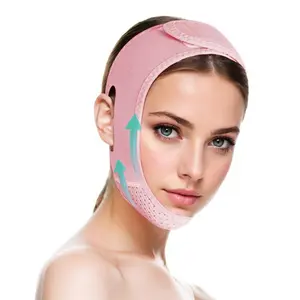V Line Lifting Mask with Chin Strap for Double Chin, Face Skincare Lifting Belt, Beauty Care Product, Skincare Tools, Face Sculpting Tool, Gifts, Skincare Products, Face Lifting Mask, Face Jawline Shaper, Facial Double Chin Reducer, Jawline Trainer