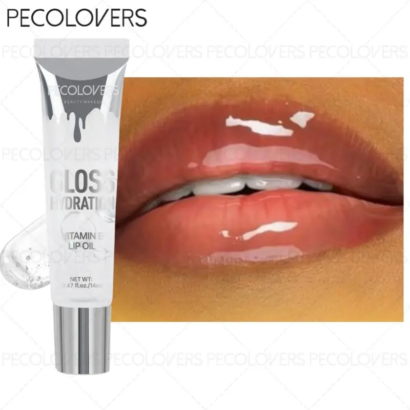 1pc Vibrant Mirror-Finish Lip Gloss Pen - Creamy Hydrating Formula & Smudge-Proof Longwear, Intense Color Payoff for Brighter Lips, Suitable for Every Skin Tone, Great Christmas Gift Idea - 2-in-1 Lip Gloss & Care Oil