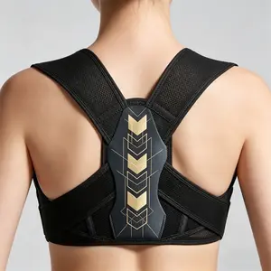 Posture Corrector 1PC Adjustable Back Brace Breathable Wide Back Support Belt Posture Straps for Men Women Office Home Posture Correction
