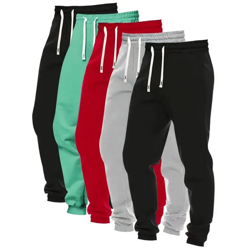 5-Pack Women's Loose Jogging Pants - Ideal for Running and Jogging in Autumn and Winter, Solid Color Design, Drawstring Waist Design, with Pockets, Polyester/Spandex Blend Material