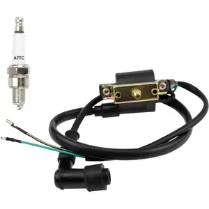 Ignition Coil and A7TC Plug For 125cc,110cc,00cc,70cc,50cc ATV Quad 4 Wheeler Dirt Parts