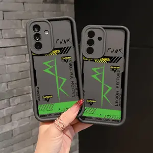 Cyberpunk Style Frame Pattern Phone Case Suitable for Galaxy A26, A36, A55, A35, A06, A16, A05, A14, A24, A34, A54, A15, A05S, A25, A23, A33, A53, A73, A13 4G/5G Shockproof Soft TPU Back Cover