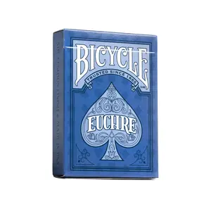 Euchre Bicycle Playing Cards - Blue 2-Deck Rider Back Set, Pre-Stripped Card Games, Playingcards, Card Deck Box