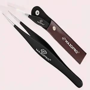 5 Pack  Professional Sharp Tweezers Pointed Tip | Stainless Steel, Fine Tip Needle Nose Tweezers for Women and Men | Facial & Eyebrow Hair, Ticks, Precision Splinter & Ingrown Hair Removal