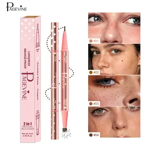 2-in-1 Freckle Stamp & Mole Pen, 5-Dot Stamp & Fine Precision Tip, Waterproof & Smudge-Proof, Natural Long-Lasting Makeup, One-Step Application, Ideal for Women, Girls, Travel, Parties, Easy & Quick to Use
