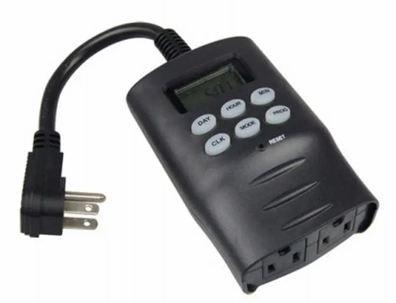 212 MAIN Outdoor Digital Timer, 7-Day Programmable Plug-in Device with Sequence Control and Precise Time Delays, Features, Clocking, Plug-In Unit