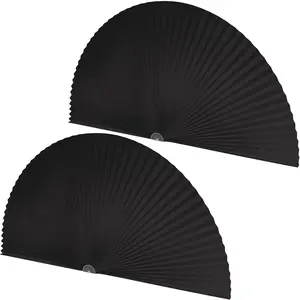 2 count Half Moon Window Shade Half Circle Arch Window Blackout, Light Filtering Pleated Fabric Shade No Drill Easy Install Light Blocking Blinds, 36 x 72 Inch (Black)