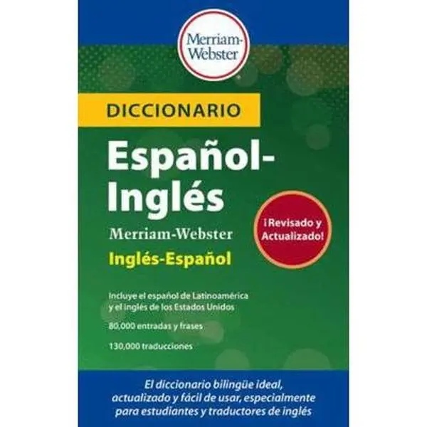 USED Book - Diccionario Espanol-Ingles Merriam-Webster by Merriam-Webster Inc (Mass Market Paperback) - Multiple languages