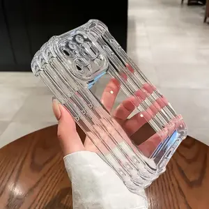 Set of 3 Shock-Resistant Protective TPU Transparent Phone Cases Compatible with for iphone Models 17,16, 15, 14, 13,  Pro Max, Phone Case Shockproof, Curved AntiFall Phone Case, Camera Protector, Smooth Surface, Slim Case Accessories