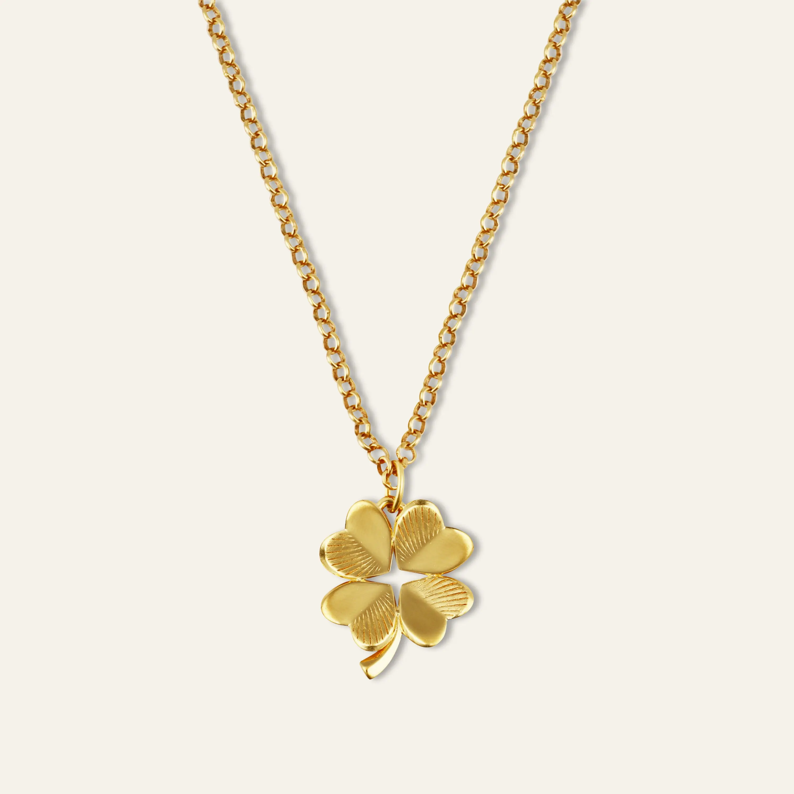 Small Luck and Love Clover Necklace