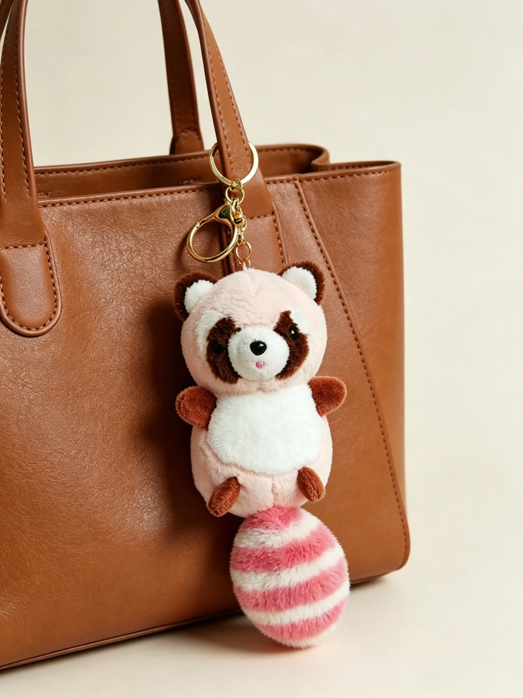 Cute Long-Tailed Raccoon Plush Toy, Cute Animal Design, Wholesale Couple Student Bag Charm, Gumball Machine Small Gift, Adorable Stuffed Animal, Kawaii Stuffed Animals, Soft Cuddly Gift