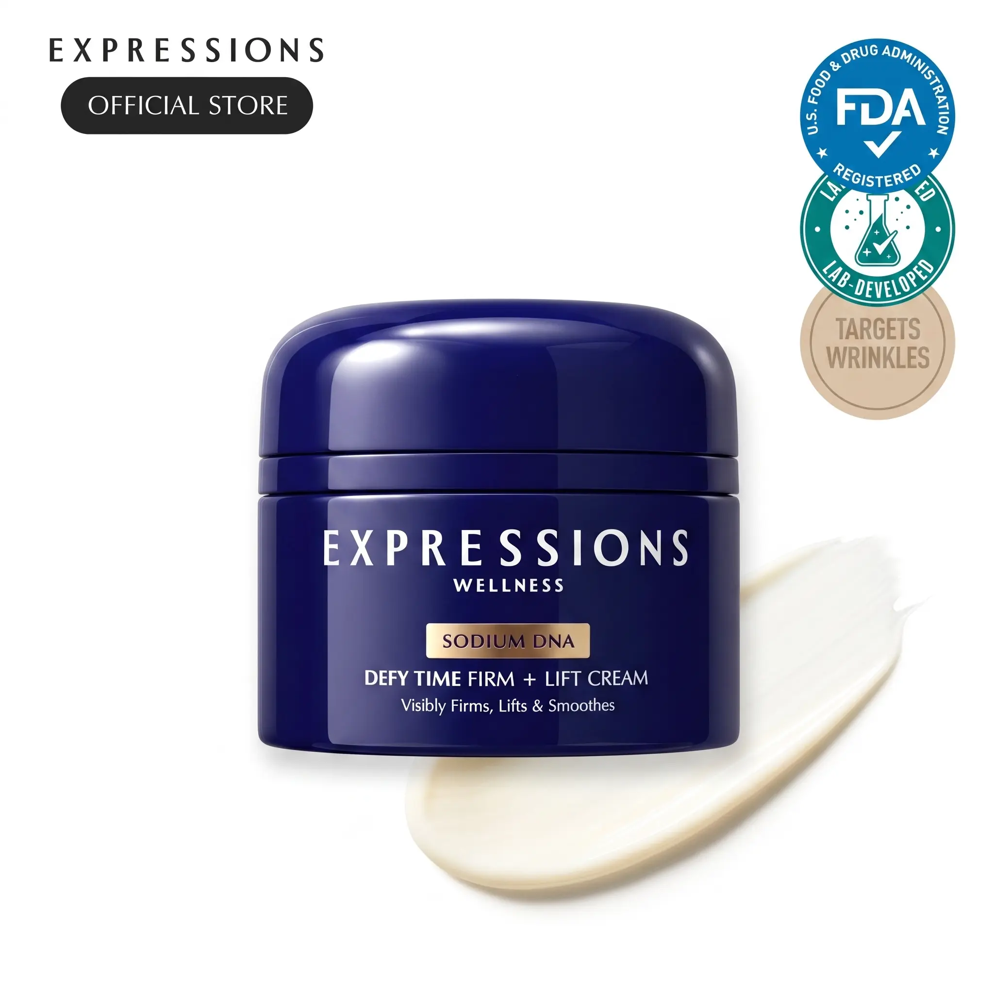 Anti-Aging Peptide Face Cream - Firming & Hydrating Moisturizer with PDRN and Beta-Glucan - Target Fine Lines and Dryness - Daily Barrier Repair Skincare, 1.76 oz / 50g
