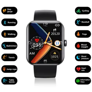 GoldenQBlood Glucose Heart Rate Blood Pressure Blood Oxygen Body Temperature Detection Health Sports Waterproof Smart Wearable Smartphone Watcho