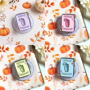 Cute “Book On World Off” Phone Grip - Magnetic Pop Socket & Kickstand - Book Lover Reading Accessory Gift