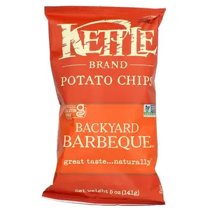 Kettle Foods Potato Chips, Backyard Barbeque, 5 oz (141 g)