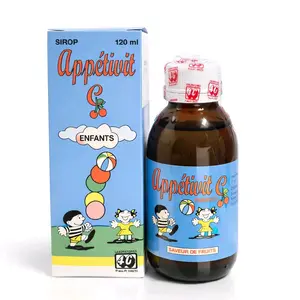Appétivit C Sirop 120 ml  Saveur de Fruits Laboratoire 4C Vitamin Dietary