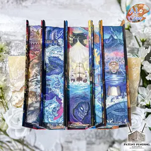 3D PRINTED PAGES A Court of Thorns and Roses Special Edition Box Set by Sarah J. Maas - 3D PATENT PENDING TECHNOLOGY