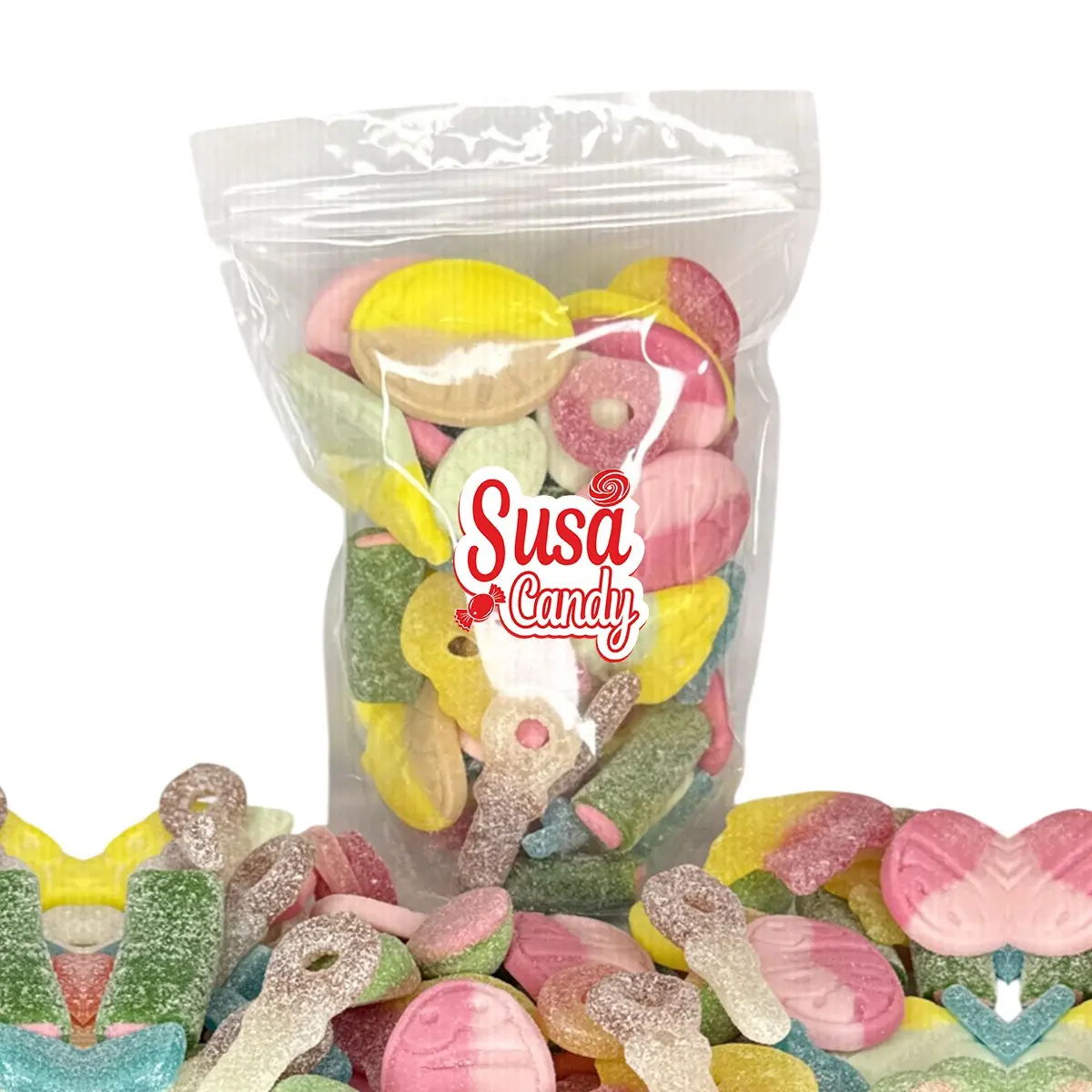 Bubs & Swedish Candy Sweet/Sour Vegan Gummies Mix 1 lb Bag Bubs & Swedish Candy Sweet/Sour Vegan Gummies Mix 1 lb Bag