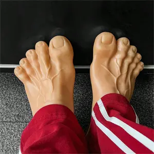 Unisex fun slippers, pair of slippers, men's beach sandals with big toe, neutral monster sandals, one size fits EUR 35-41, foot length 22.5-255cm