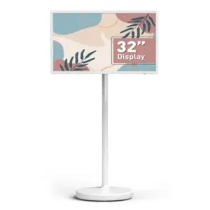 32-Inch Portable Touch Screen Monitor,Smart TV on Wheels with 8-Hour Battery, Full-Motion Mount,Full HD Display,Android 13,Wireless,HDMI,USB