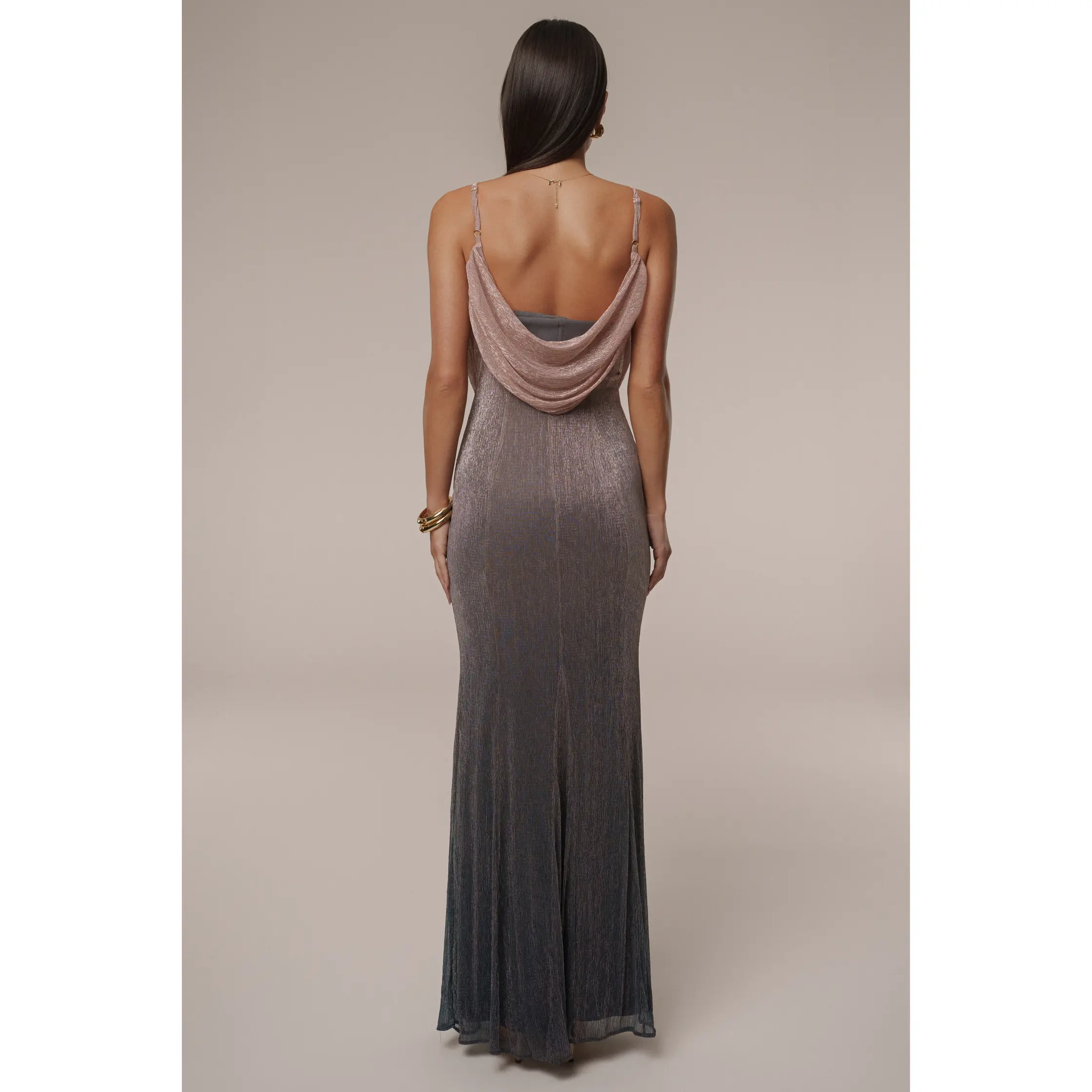 pink dusk celestina draped maxi dress Pink Dusk Shimmery Nights Maxi Dress
