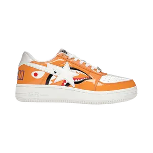BAPE BAPESTA LOW 'COLOR BLOCK SHARK ORANGE'
