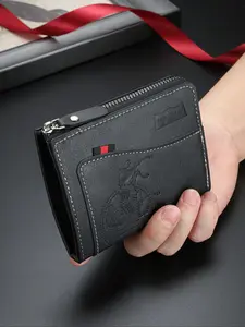 Men's New Multi-Card Slot Multifunctional Teenage Retro Trendy Short, Stylish Male Purse for Everyday Use Durable Bifold Wallet