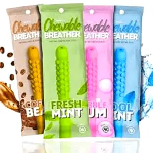 chewable sensory toy for stress flavored teether chew stick sensory chew toy for adults 4 flavor chewable breather Chewable Breather Sensory Toy | 4 Flavors Natural Relief Pack