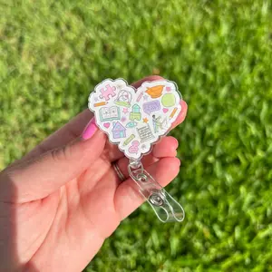 Occupational Therapy Essentials Badge Reel | OT COTA Badge Holder | ID Holder | Occupational Therapist | Assistant Badge Holder