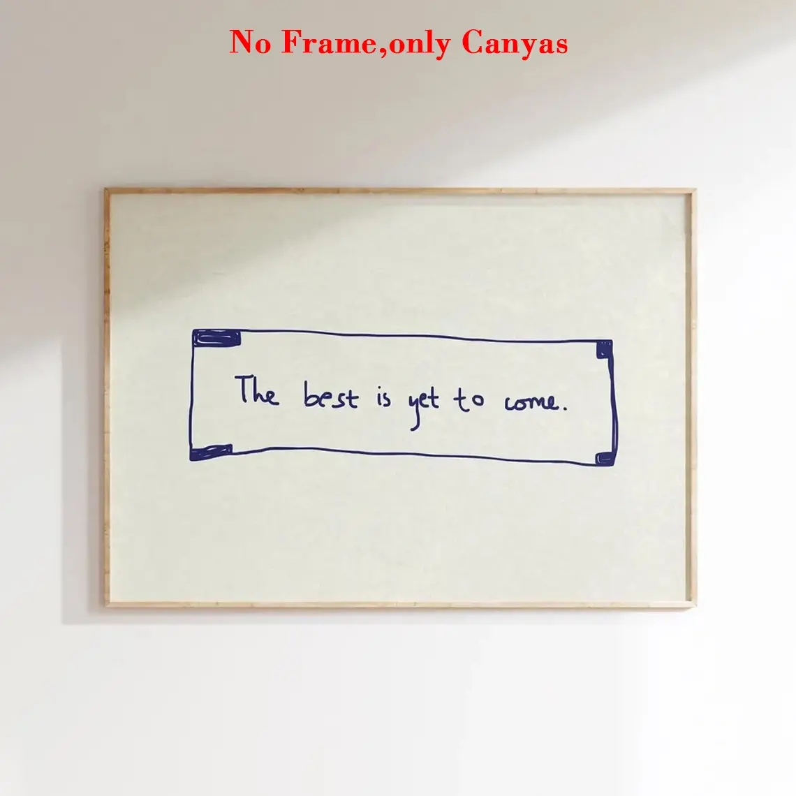 1pc, wall art, vintage poster, the best is yet to come text art print, fortune cookie positive affirmation canvas painting, fun home decor, Decoration Items, Wall Picture Decor, gift for friends, unframed, Hand Drawn Artwork, Home Decor Products