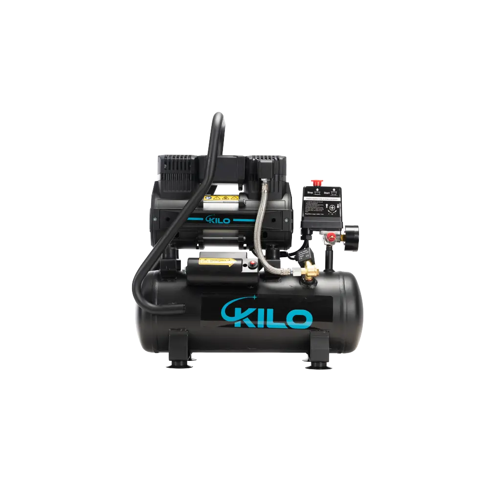 2 Gallon Oil Free Air Compressor, 1.0HP,  Max.100 PSI Pressure, 65dB Ultra Quiet Compressor for Auto Repair, Tire Inflation, Spray Painting, Woodwork Nailing Air Compression System Tool