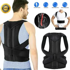 New and high quality posture corrector / bad back lumbar brace offering both compression and support to the upper and lower back (lumbar). Anti Hunchback Breathable Waistband