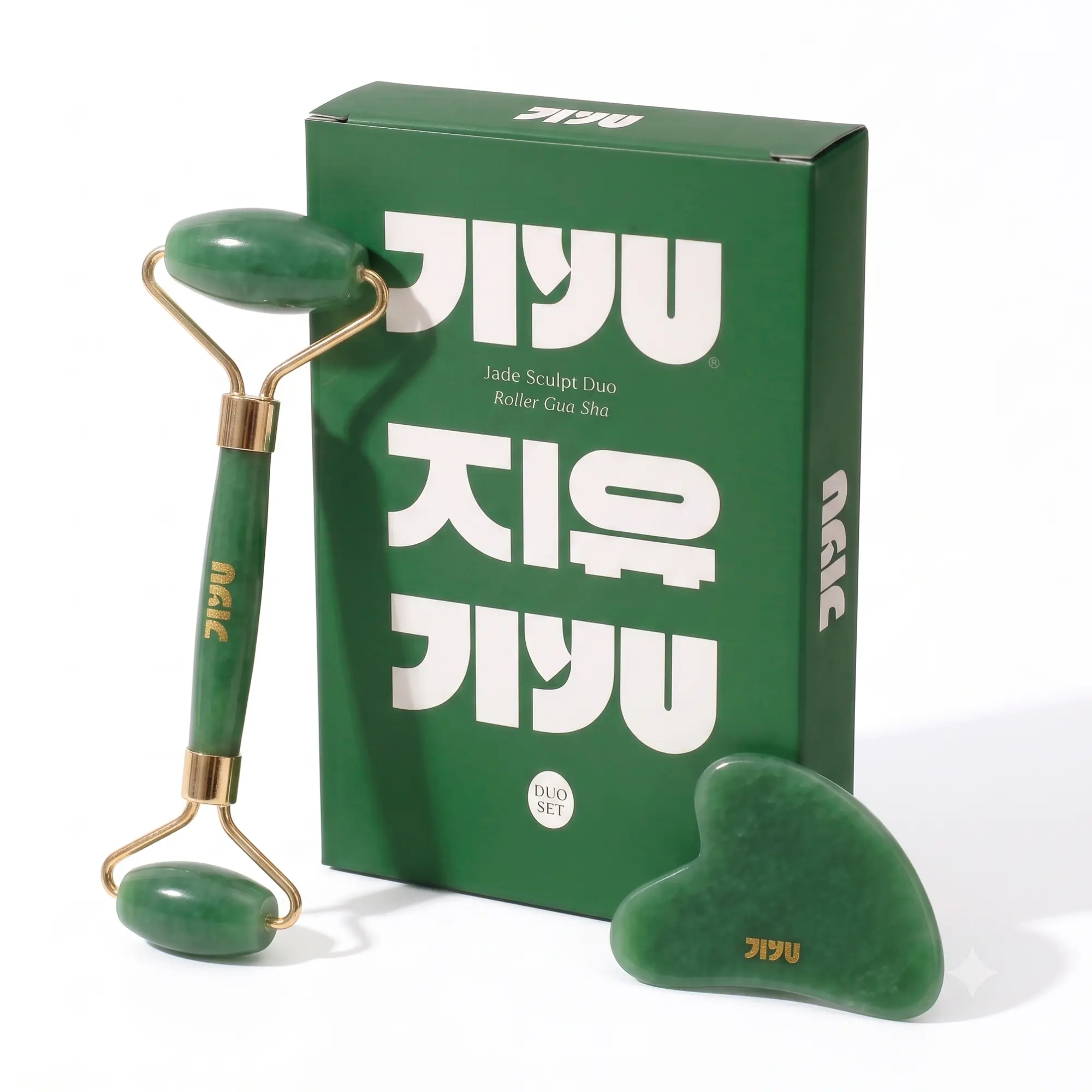 JIYU Gua Sha + Face Roller Set