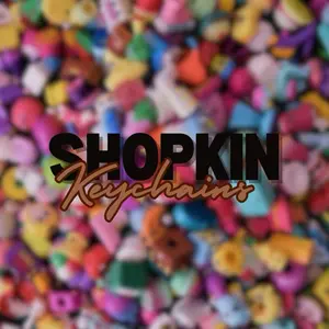 Shopkin Keychains — Assorted Colors & Shapes — Perfect for Bags & Keys — Fun & Cute Design — Ideal Gift for Kids
