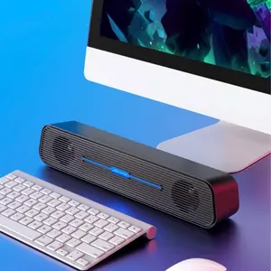 BONKS N5 Desktop Mini Soundbar Speaker Wired 3.5mm Stereo Audio for PC Laptop TV Enhanced Sound Quality