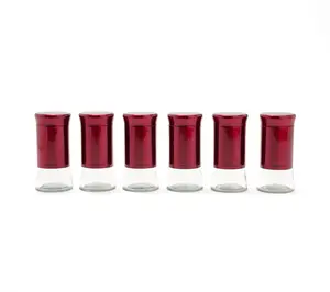 LocknLock Set of 6 Glass Spice Jars for Organization