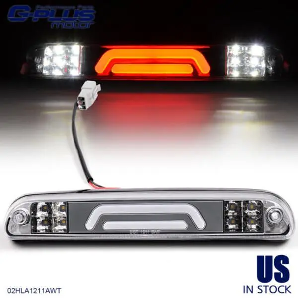 Fit For 99-16 Ford F250 F350 Super Duty Cargo LED Third 3rd Brake Light Clear Third Brake Light G-PLUS