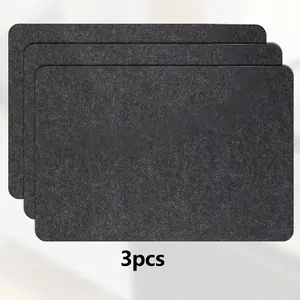 Air Fryer Kitchen Appliance Protective Mat, Heat-Resistant Insulating Pad, 17.72inch X 11.81inch Fireproof Heat Insulation Mat, Felt Heat Insulation Board, Synthetic Felt Blanket, Table Mat, Cooking Mats, Coasters