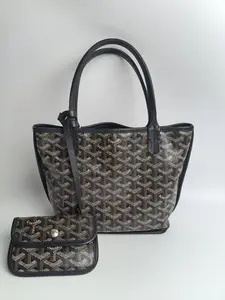 Pre-owned Goyard leather Tote Bags YS1157 Anjou Mini Tote Bag (with matching Anjou Mini Pouch)（BF 12）