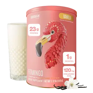 Fitmingo Plant Based Protein Powder- Vanilla Flavor 1.12lbs -Gluten Free, Dairy Free, Sugar Free, 23g Protein Per Serving