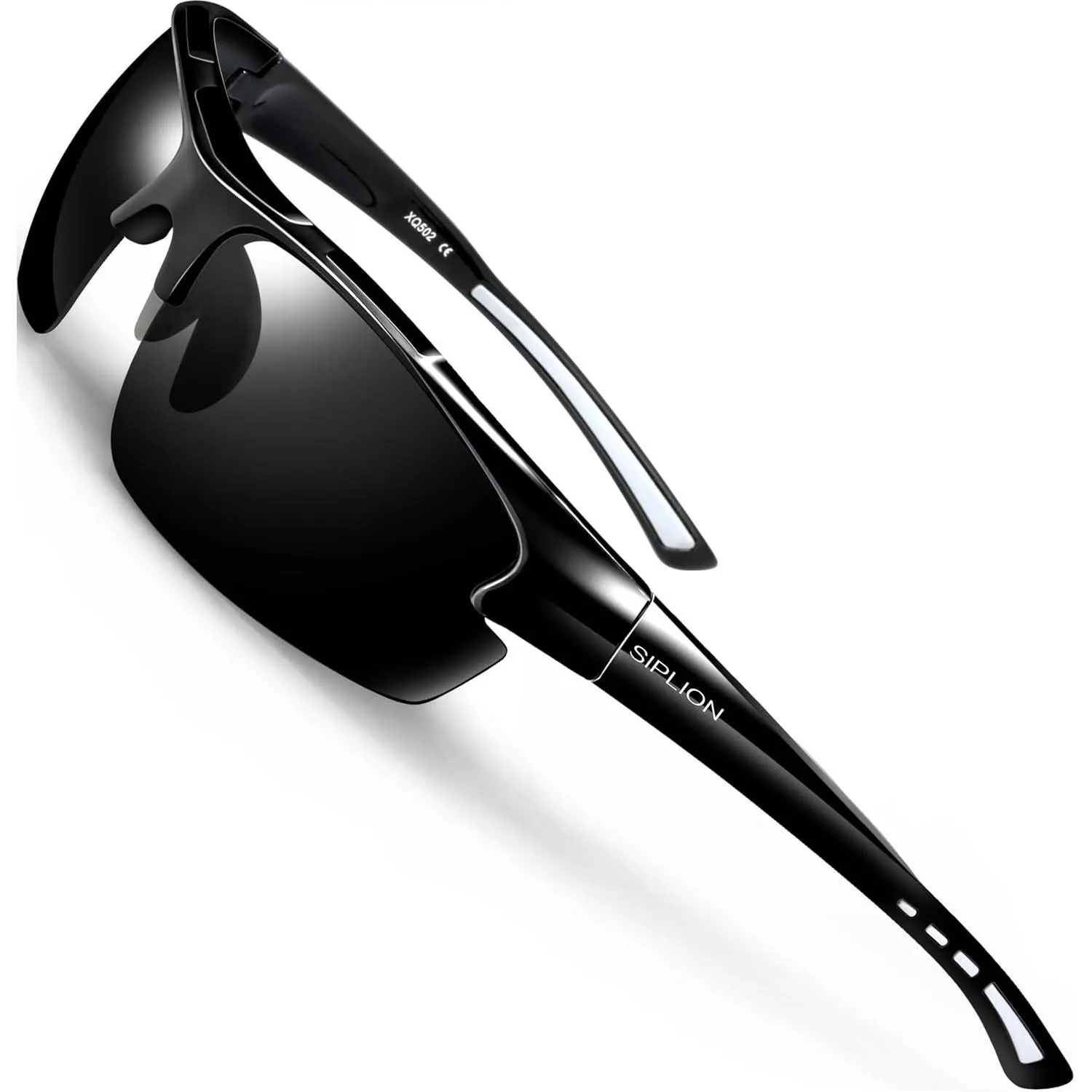 Full-Wrap TR90 Ultra-Light Polarized Sunglasses | Perfect for Outdoor Sports Running Camping Fishing | Includes Glasses Cloth, Test Paper and Sunglasses Case