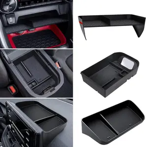 Upgraded Center Console Organizer Compatible with Toyota RAV4 2025 2024 2023 2022-2019 Interior Accessories, Armrest Storage Box, Dash Storage Tray(Not for New 10.5'' Multimedia Display)-3pcs