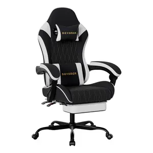 Ergonomic Office  with Linked Armrests, Reclining with Adjustable Footrest, Gaming   Thickened Cushion, SGS-Certified Gas Lift, Silent swivel Casters, Multi-Purpose Computer  for Gaming, Office Work, and Live Streaming office chair woman man