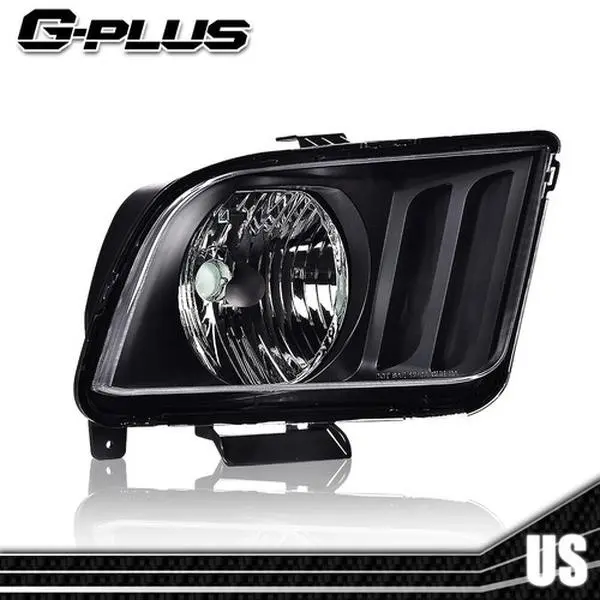G-PLUS RH Right Passenger Side Car Headlight Assembly, Aftermarket Headlights Lighting Assemblies & Components for 05-09 Ford Mustang, Car Headlights